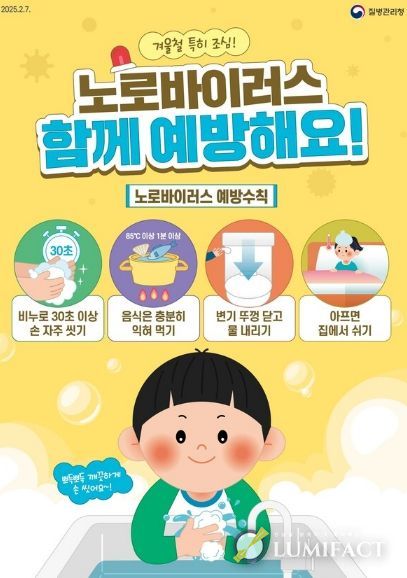 노로바이러스 예방 안내문